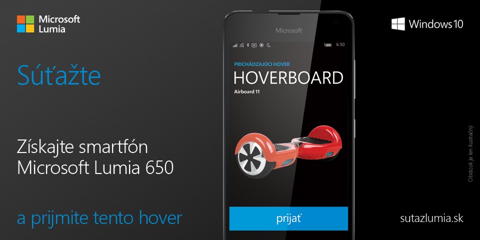 Get smartphone Microsoft Lumia 650 and win a hoverboard